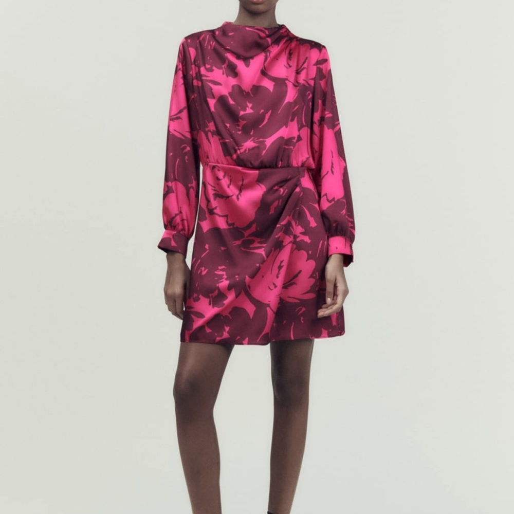 Zara Satin Mini Dress NWT
